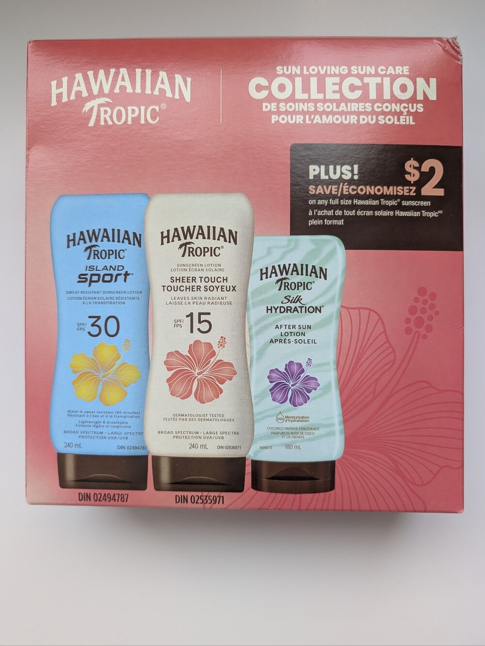 Hawaiian Tropic 3-Piece Sun Care Collection SPF 30 + SPF 15 + After Sun Lotion